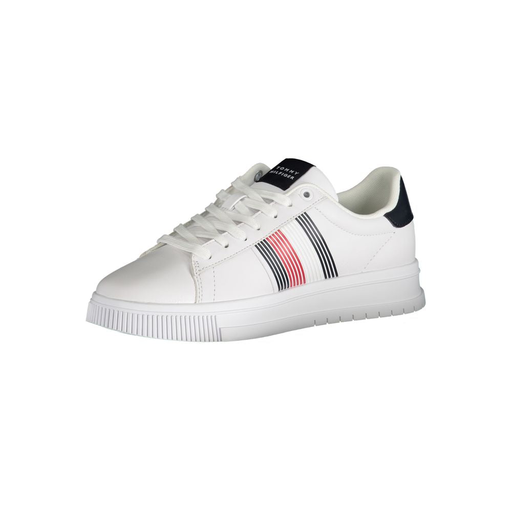 Tommy Hilfiger White Polyurethane Men Sneaker | Regal Royce