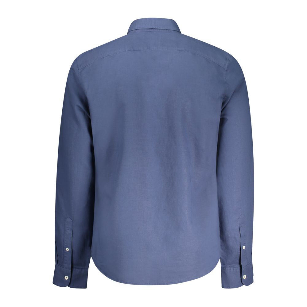 Timberland Blu Linen Men Shirt | Regal Royce