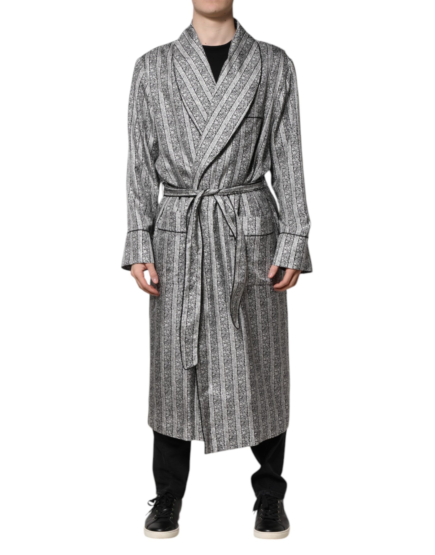 Dolce & Gabbana Multicolor Floral Robe Coat Wrap Jacket | Regal Royce