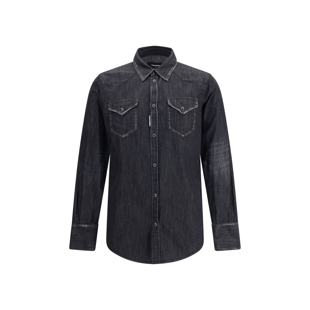 Dsquared² Black Denim Shirt | Regal Royce