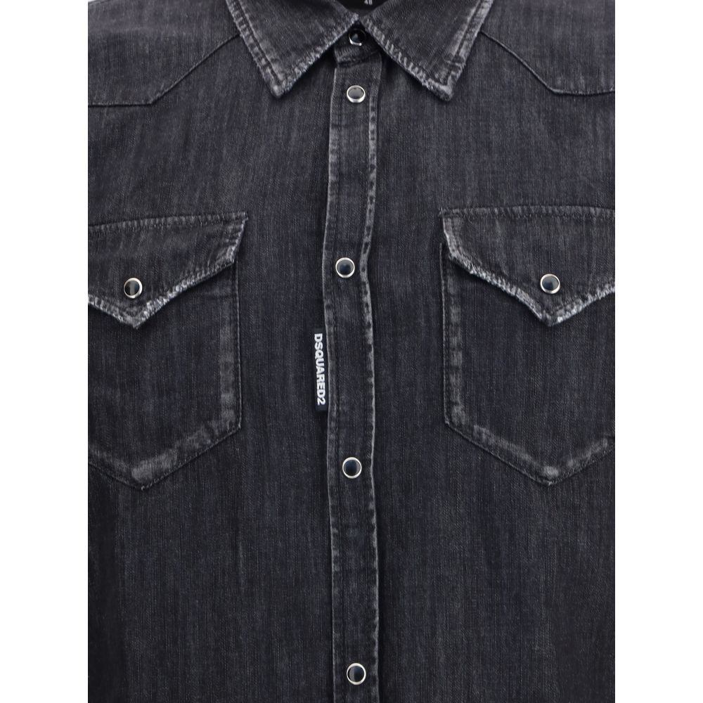Dsquared² Black Denim Shirt | Regal Royce