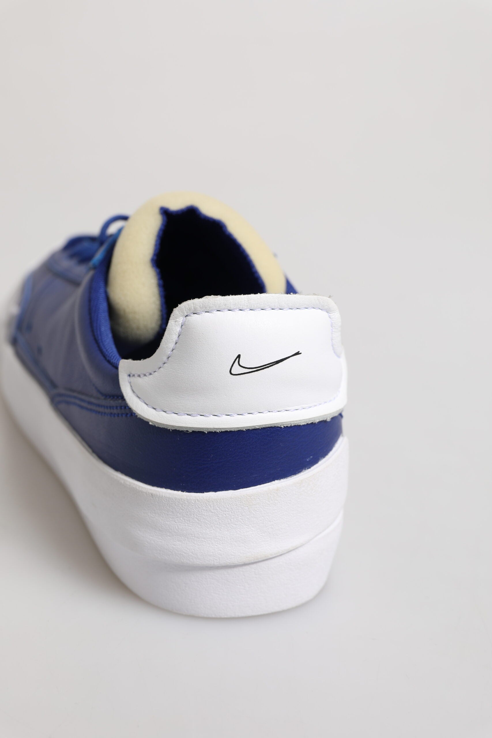 Nike White Blue Lace Up Low Top Drop-Type PRM Sneakers Shoes | Regal Royce