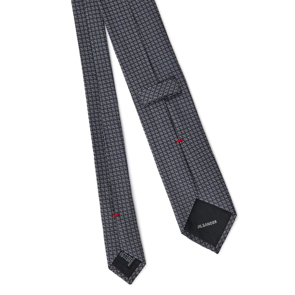 Jil Sander Gray Silk Tie | Regal Royce