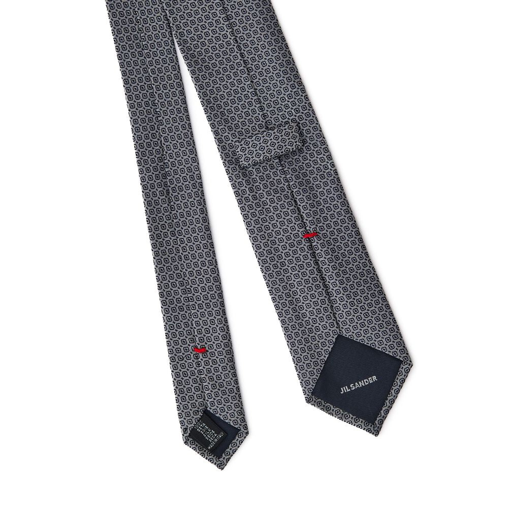 Jil Sander Gray Silk Tie | Regal Royce