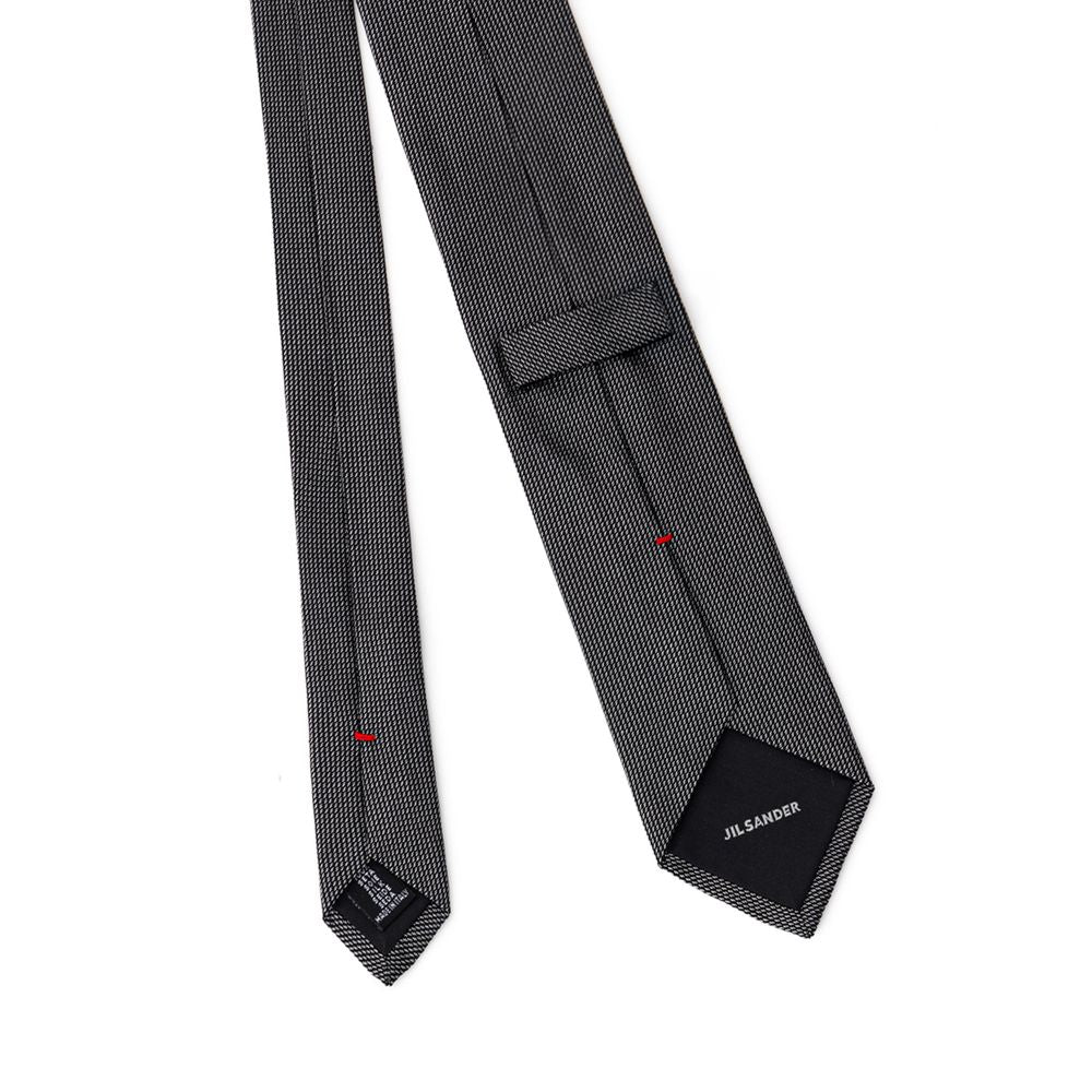 Jil Sander Gray Silk Tie | Regal Royce