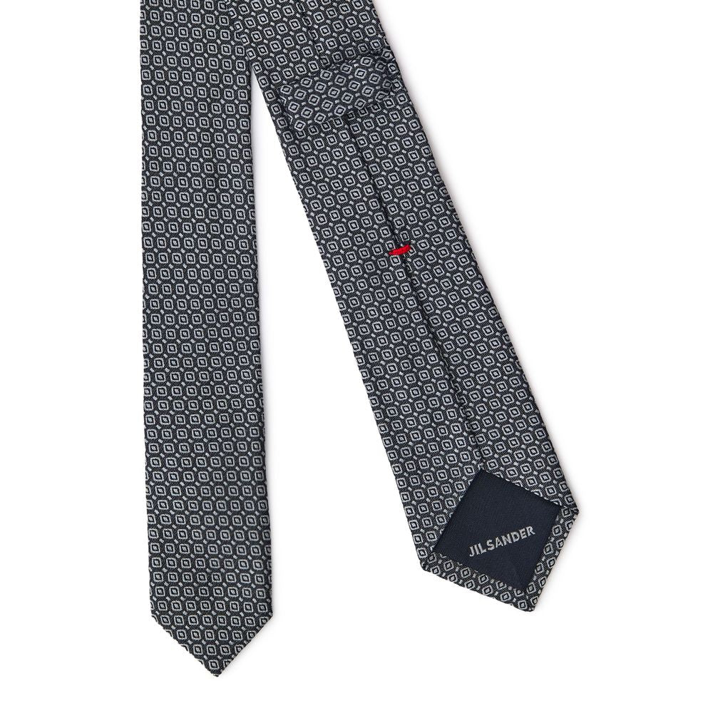 Jil Sander Gray Silk Tie | Regal Royce