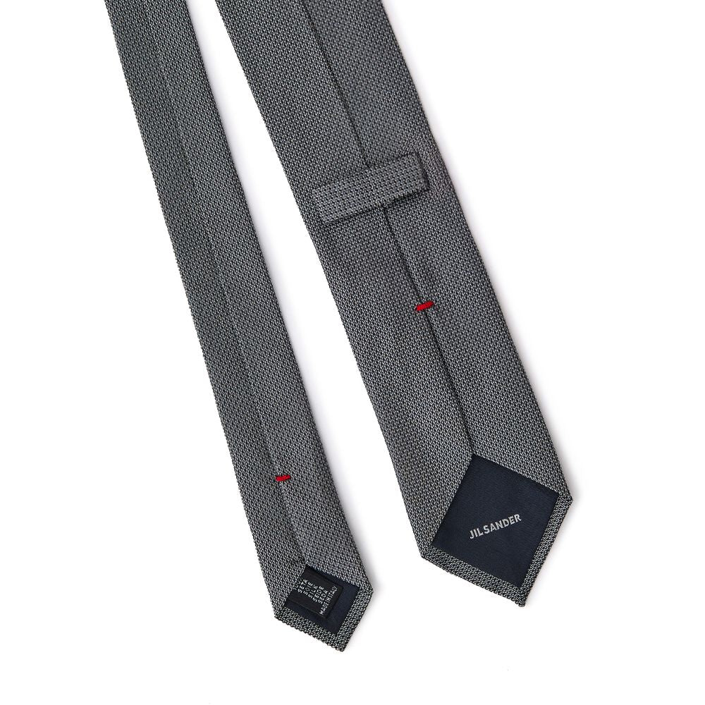 Jil Sander Gray Silk Tie | Regal Royce