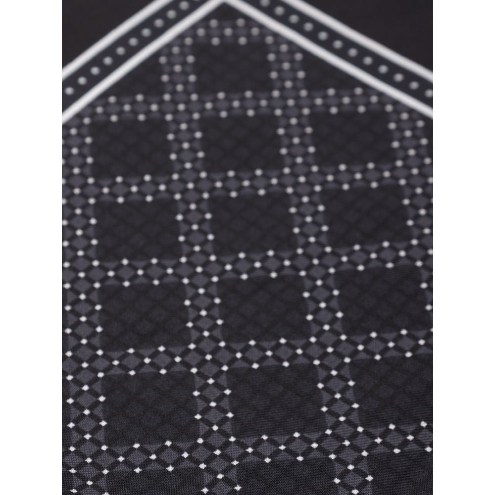 Dolce & Gabbana Black Silk Pocket Square | Regal Royce