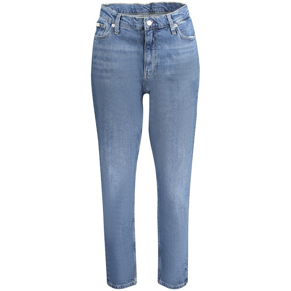 Calvin Klein Blu Cotton Women Jeans | Regal Royce