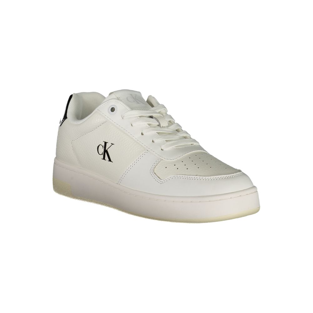 Calvin Klein Bianco Polyurethane Women Sneaker | Regal Royce