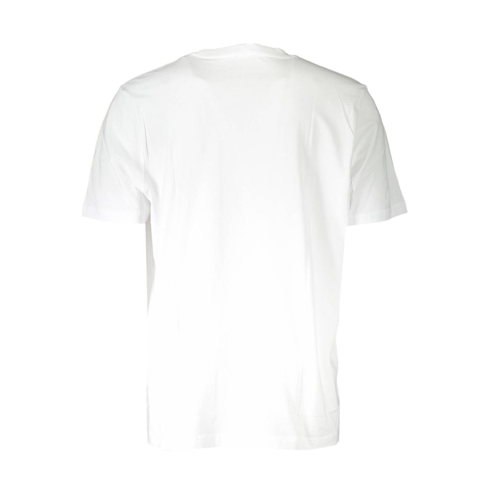 Diesel White Cotton Men T-Shirt | Regal Royce