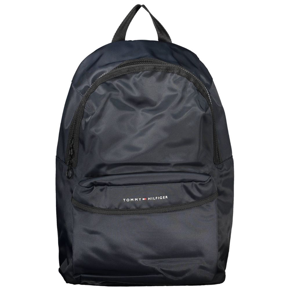 Tommy Hilfiger Blue Polyester Men Backpack | Regal Royce