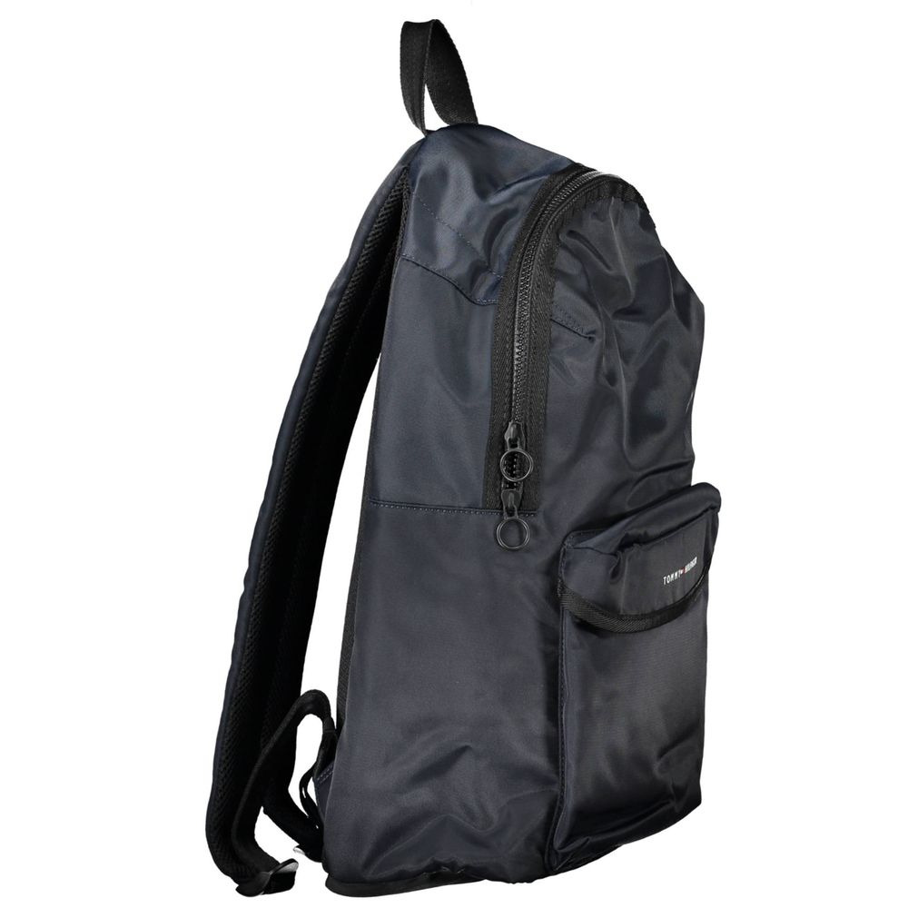 Tommy Hilfiger Blue Polyester Men Backpack | Regal Royce