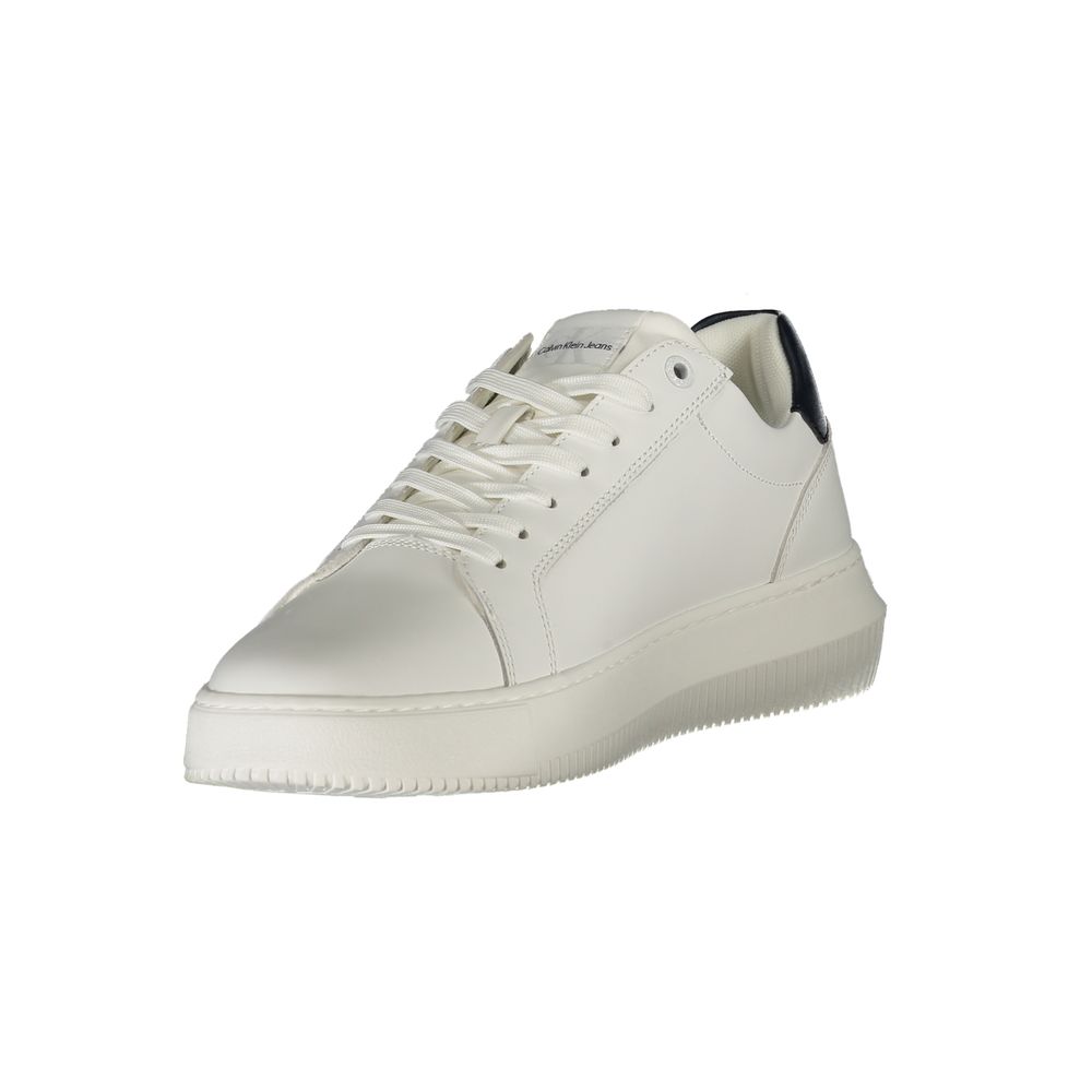 Calvin Klein Bianco Leather Men Sneaker | Regal Royce