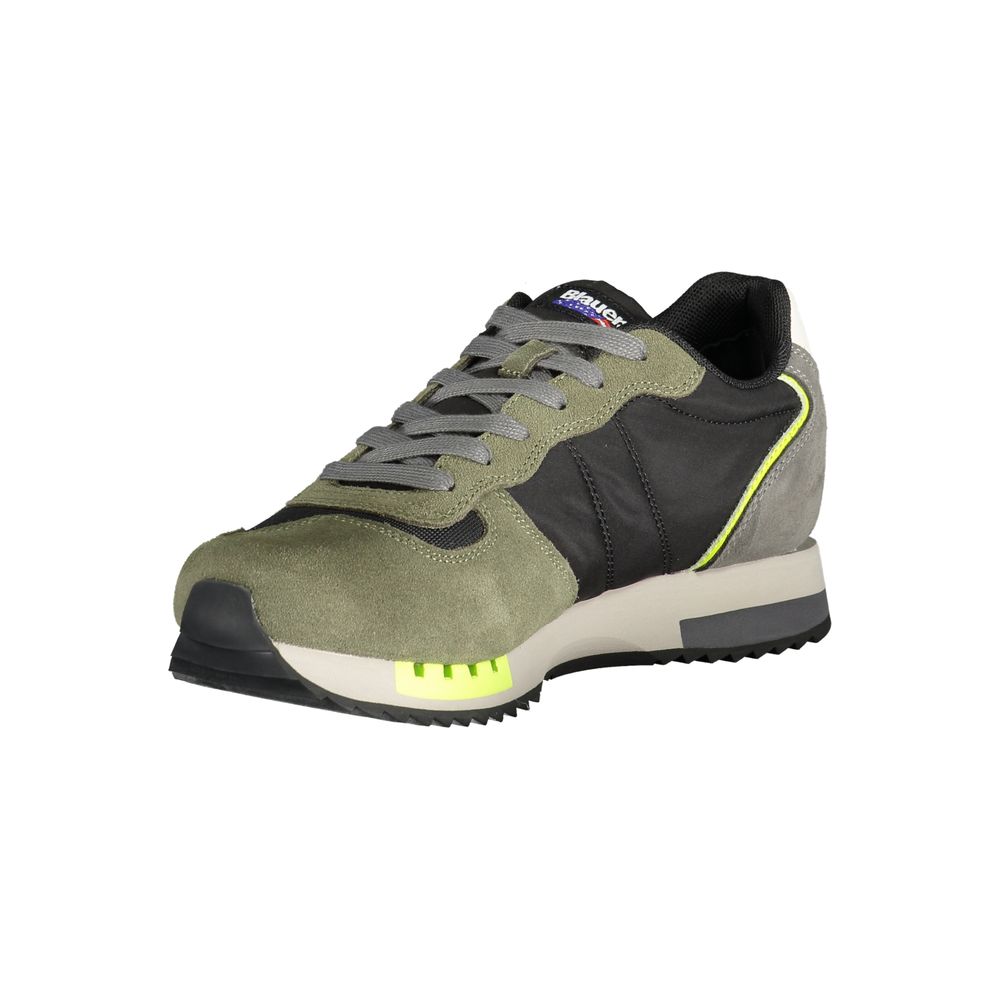 Blauer Verde Polyurethane Men Sneaker | Regal Royce