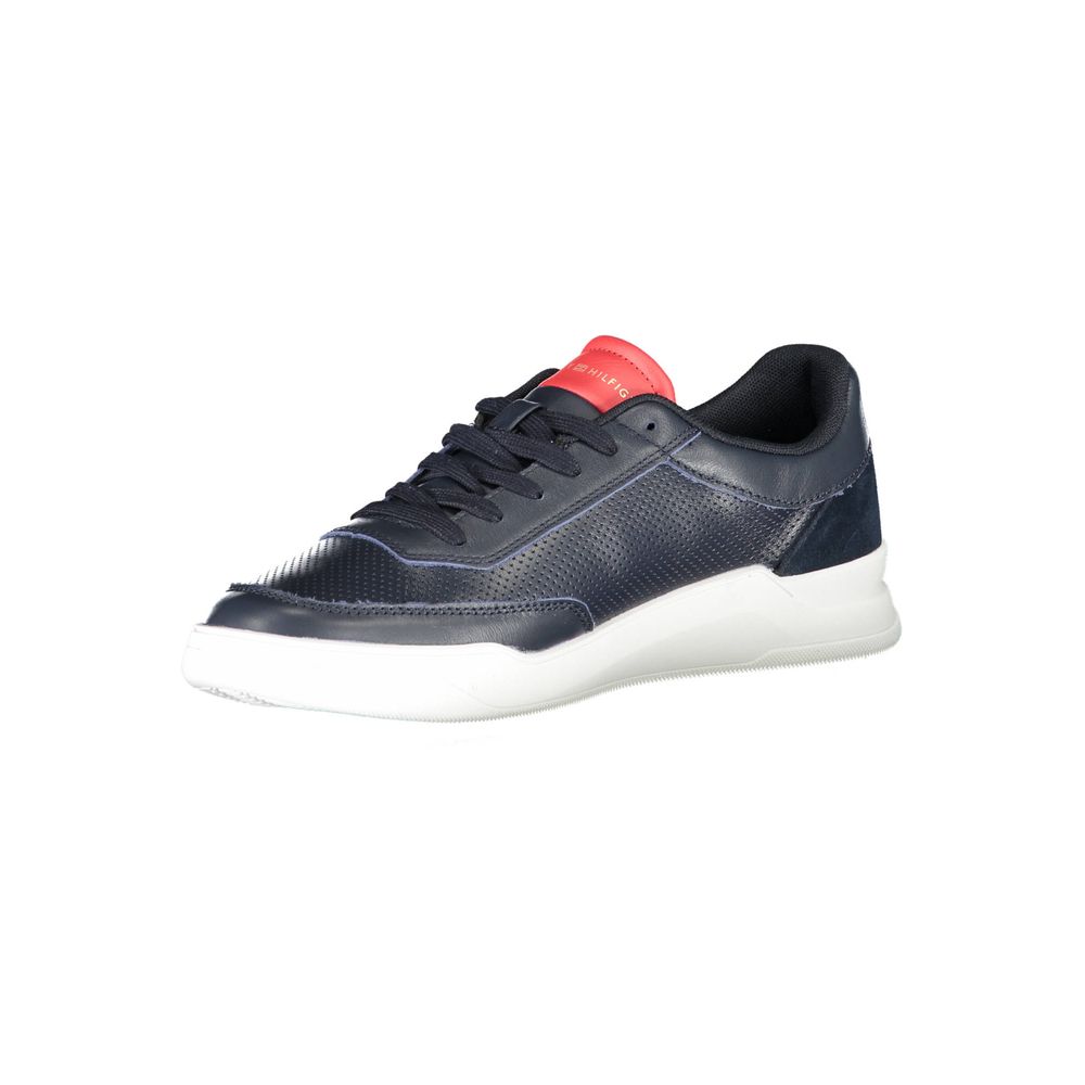 Tommy Hilfiger Blue Leather Men Sneaker | Regal Royce