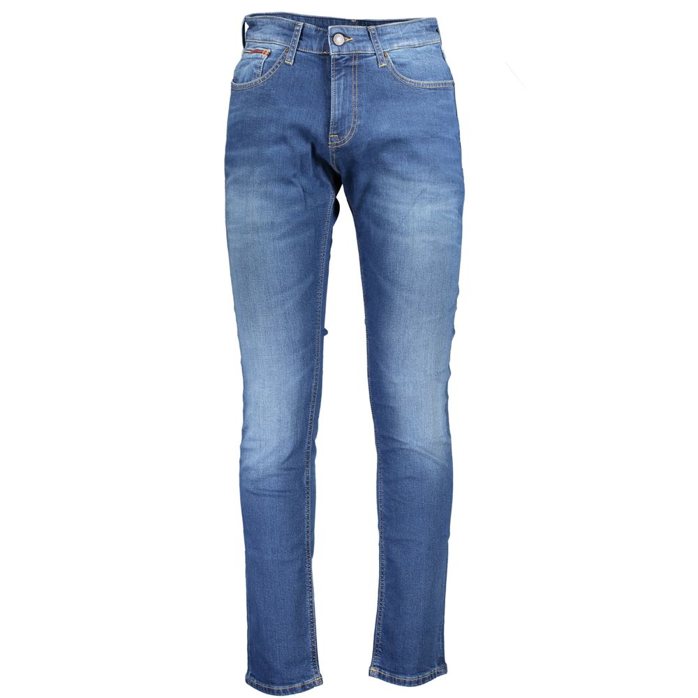 Tommy Hilfiger Blu Cotton Men Jeans | Regal Royce