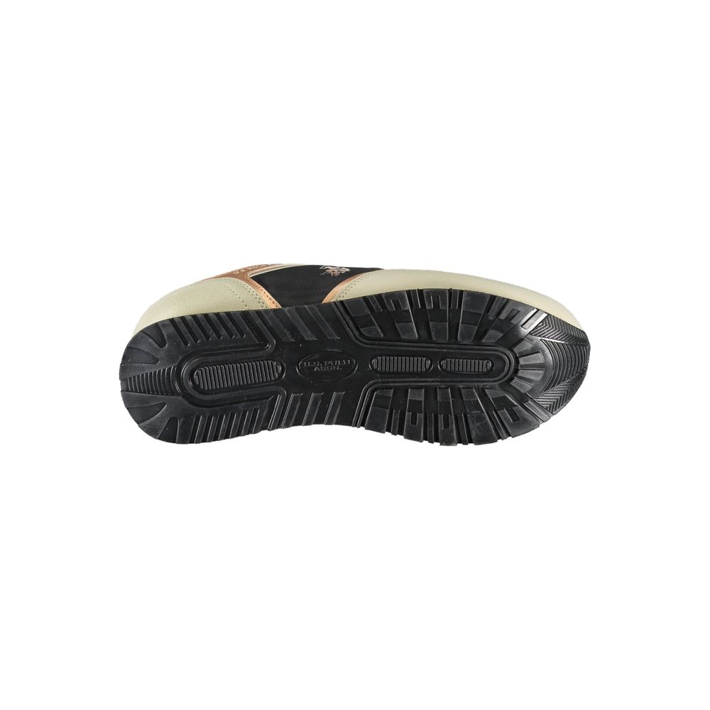 U.S. POLO ASSN. Black Polyurethane Women Sneaker | Regal Royce