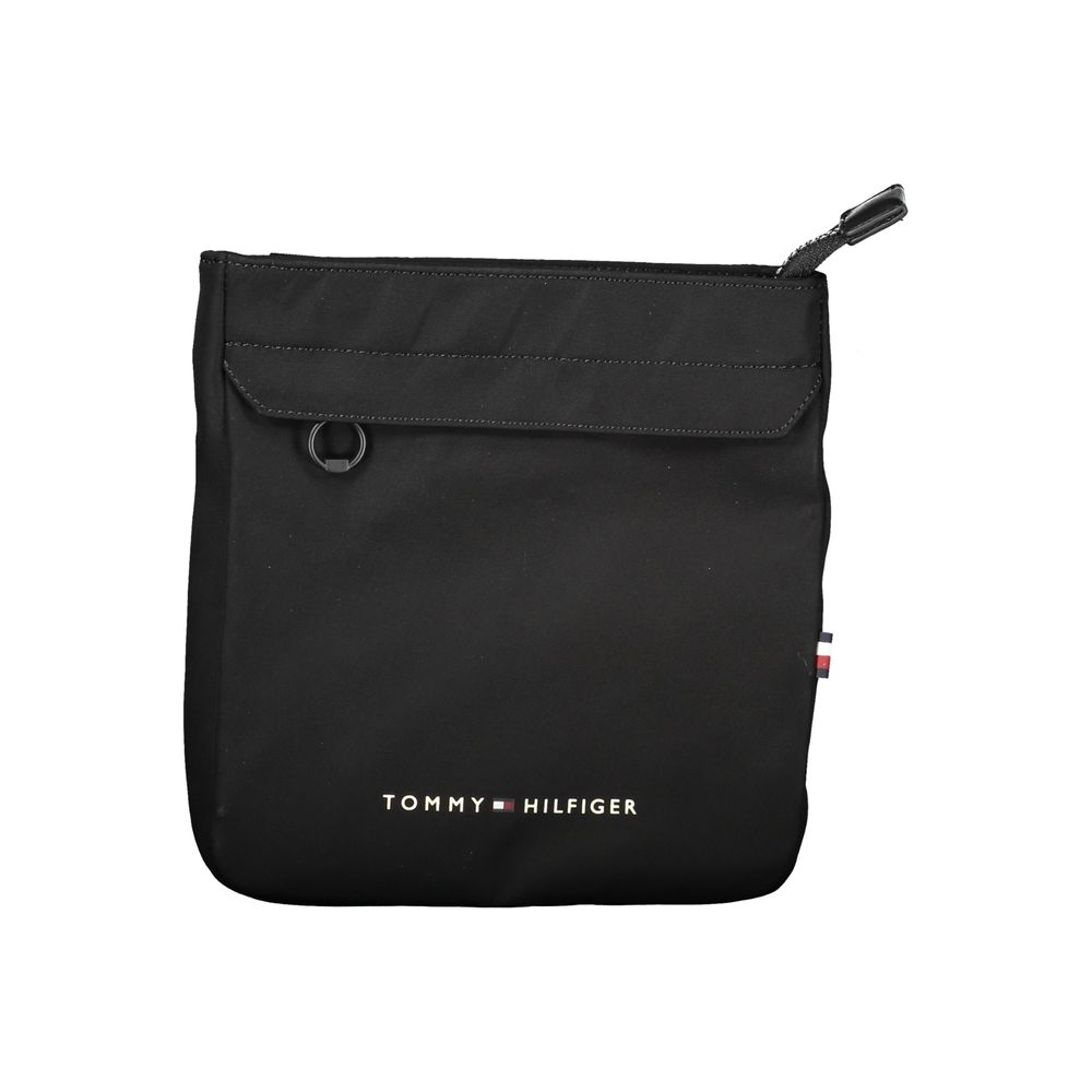 Tommy Hilfiger Black Polyester Men's Shoulder Bag | Regal Royce