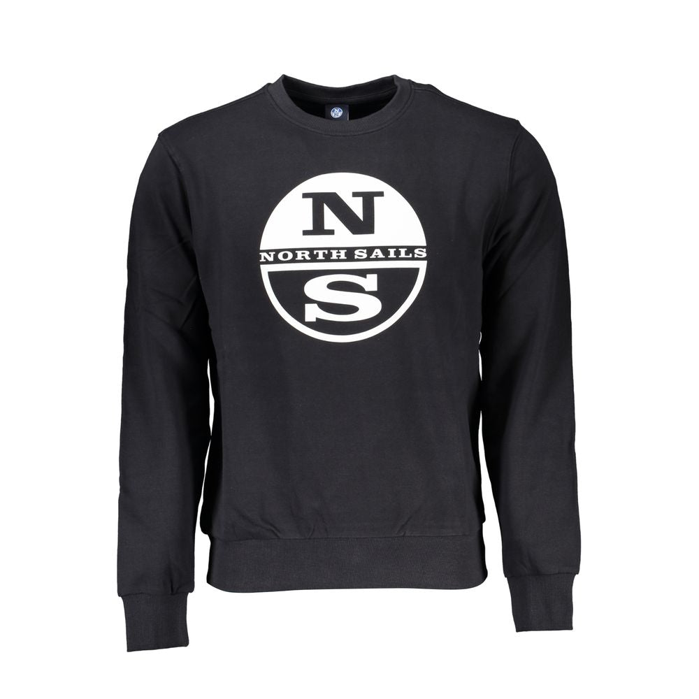 North Sails Black Cotton Men's Sweatshirt | Regal Royce