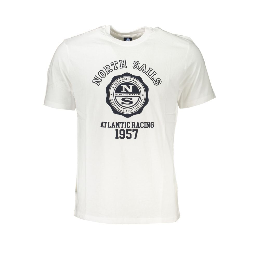 North Sails Bianco Cotton Men T-Shirt | Regal Royce