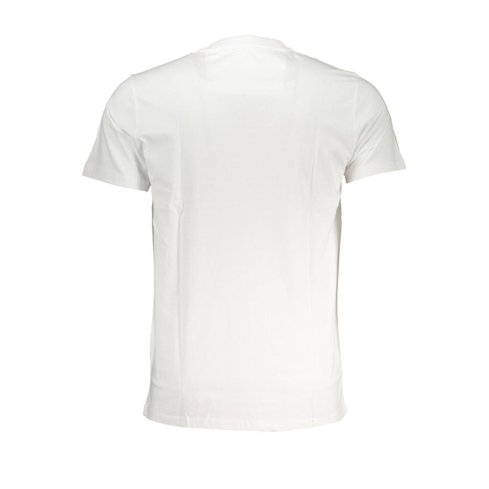 Cavalli Class Bianco Cotton Men T-Shirt | Regal Royce