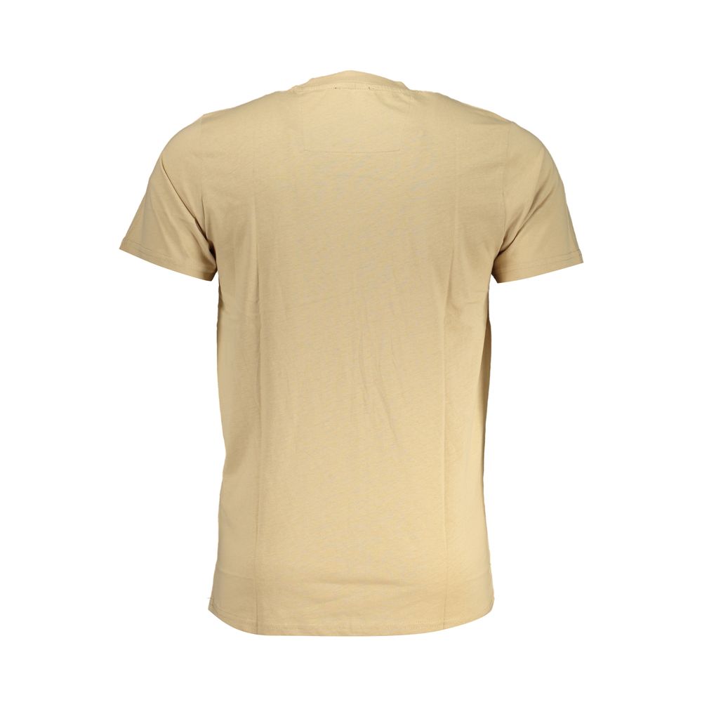 Cavalli Class Beige Cotton Men's T-Shirt | Regal Royce