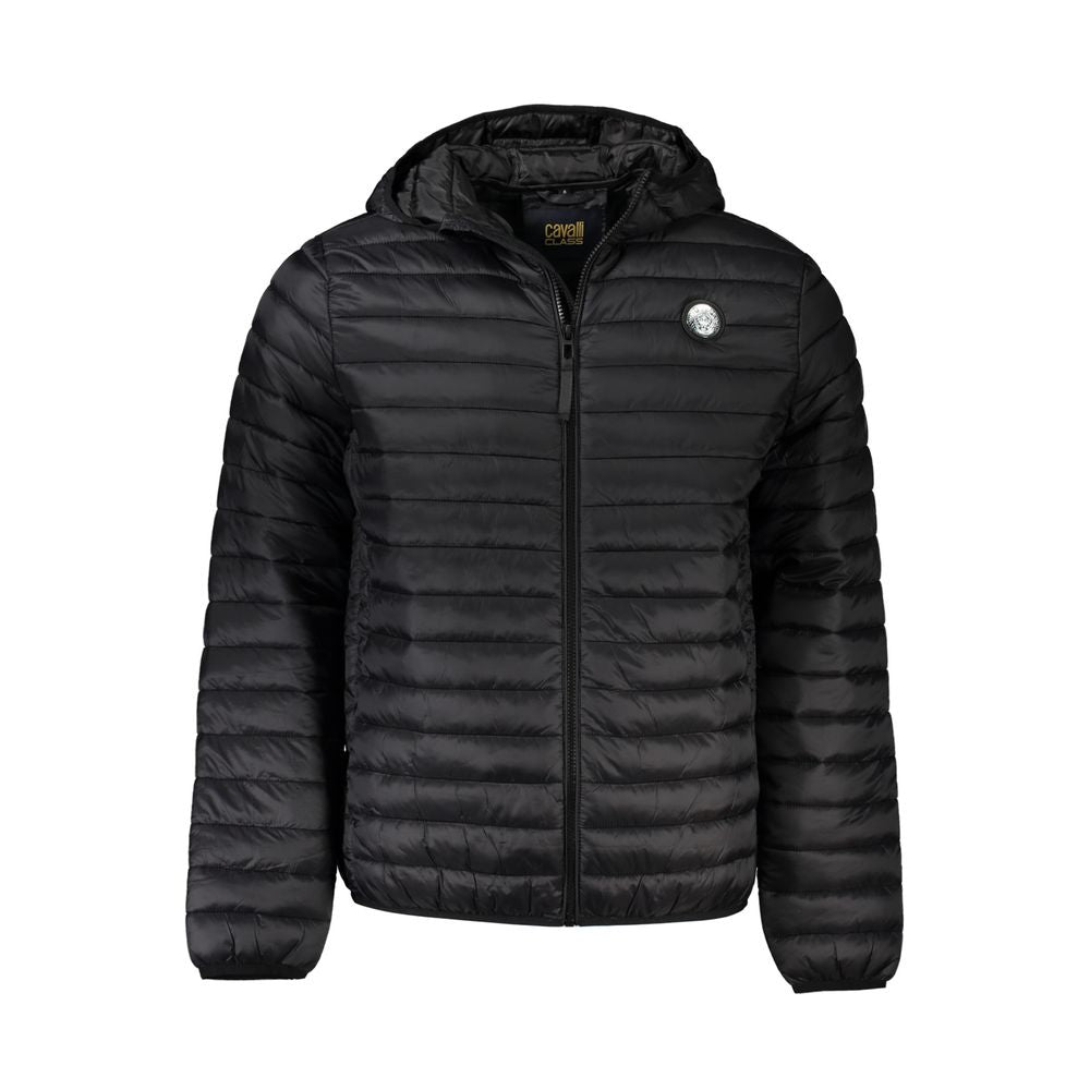 Cavalli Class Nero Poliammide Uomo Jacket | Regal Royce
