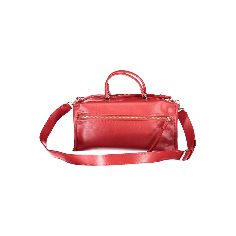 Mario Valentino Red Polyurethane Women Handbag | Regal Royce