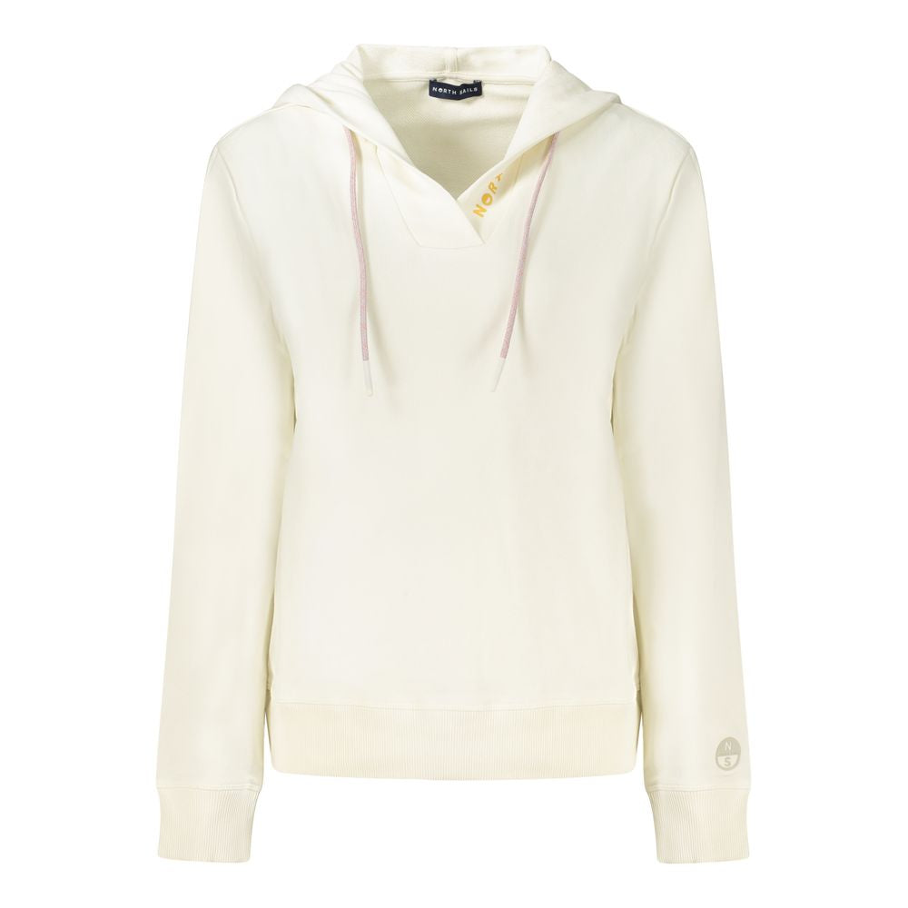 North Sails White Cotton Women's Hooded Sweatshirt | Regal Royce