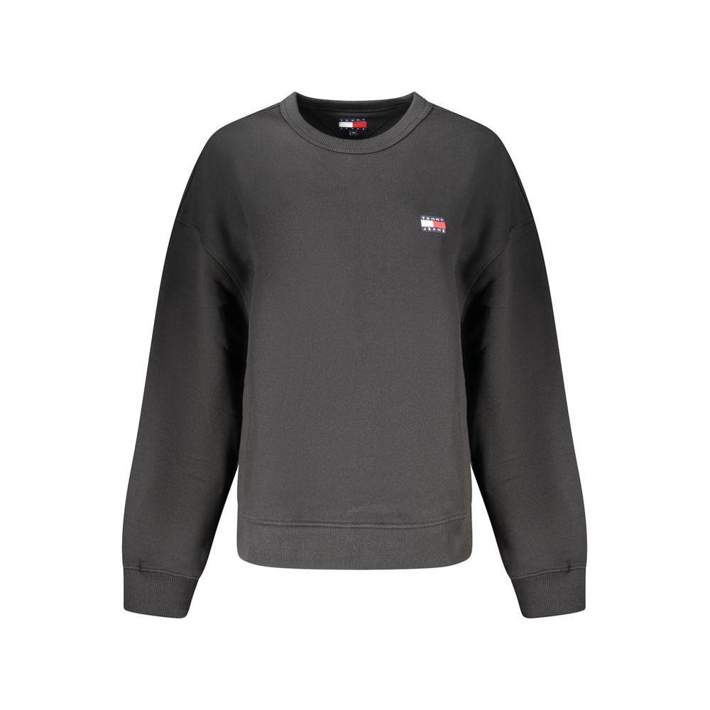 Tommy Hilfiger Black Cotton Women Sweatshirt | Regal Royce