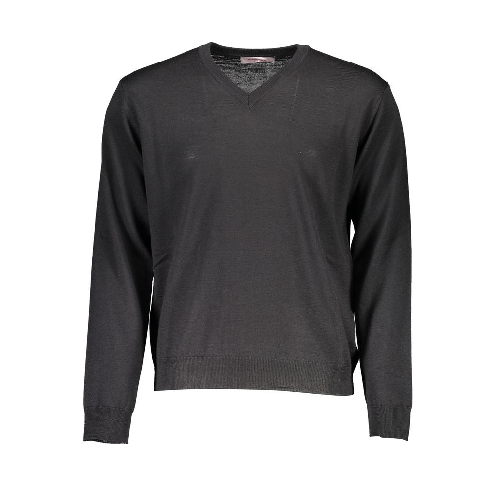 Romeo Gigli Black Lana Men Sweater | Regal Royce