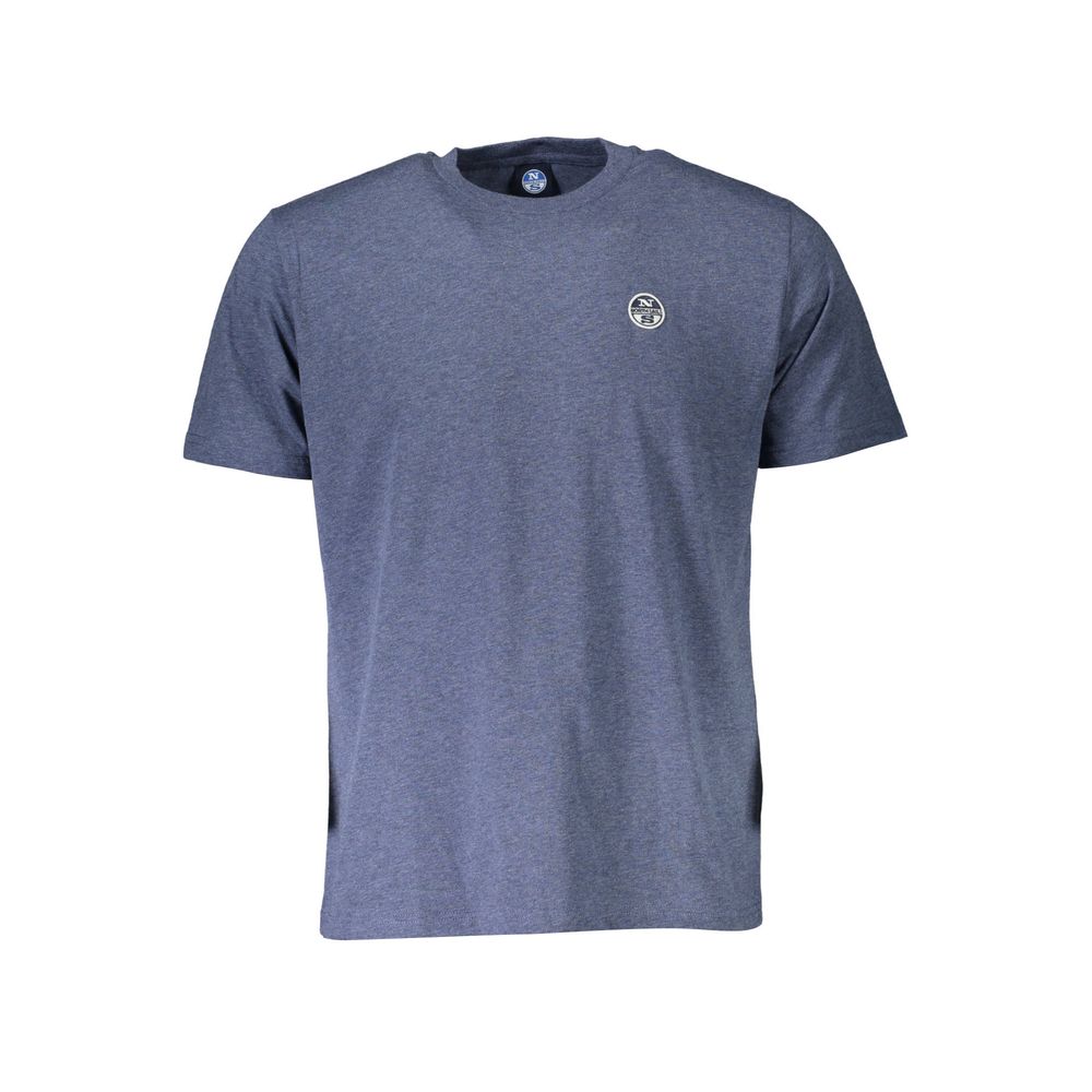 North Sails Blue Cotton Men T-Shirt | Regal Royce