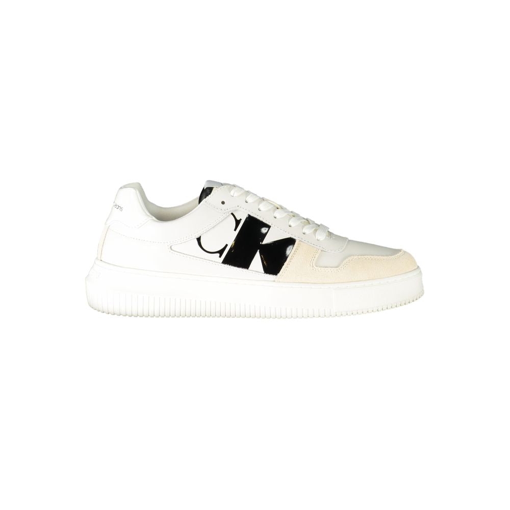 Calvin Klein Bianco Leather Men Sneaker | Regal Royce