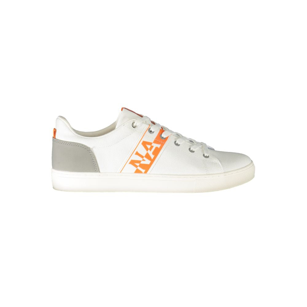 Napapijri White Polyurethane Men Sneaker | Regal Royce