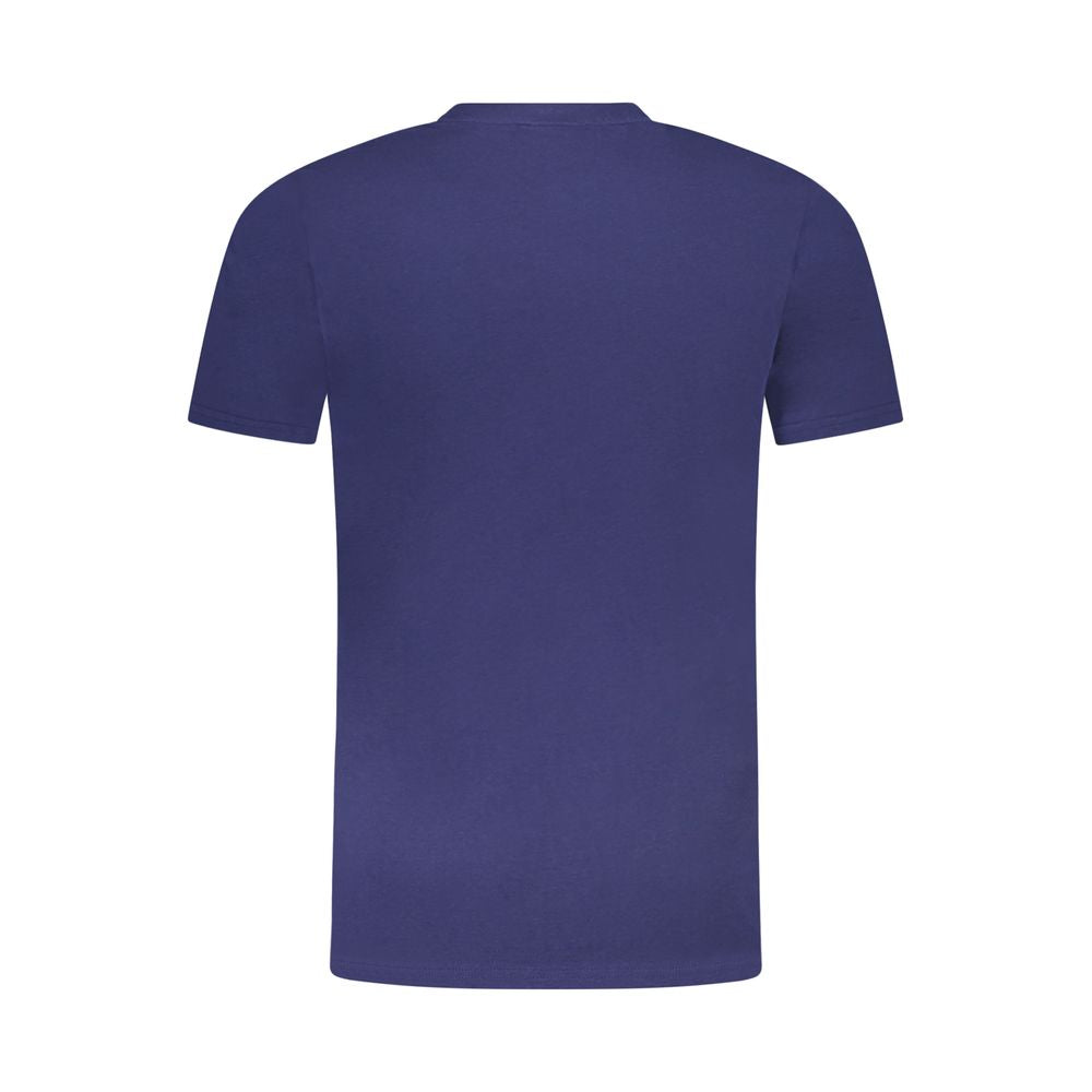 Cavalli Class Blu Cotton Men T-Shirt | Regal Royce