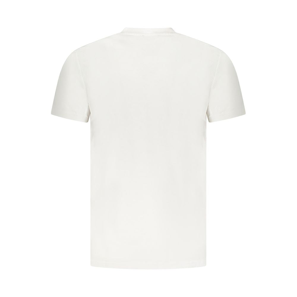 Cavalli Class Bianco Cotton Men T-Shirt | Regal Royce