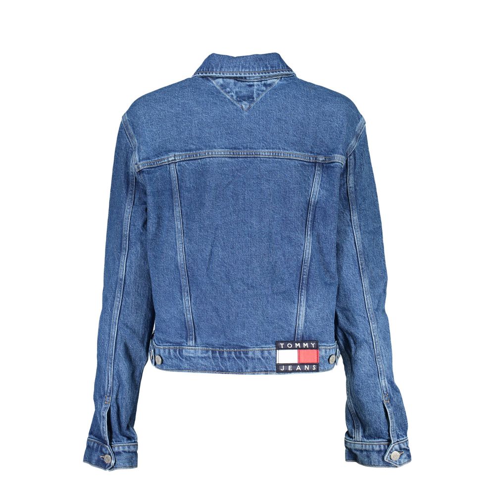 Tommy Hilfiger Blue Cotton Women Jacket | Regal Royce