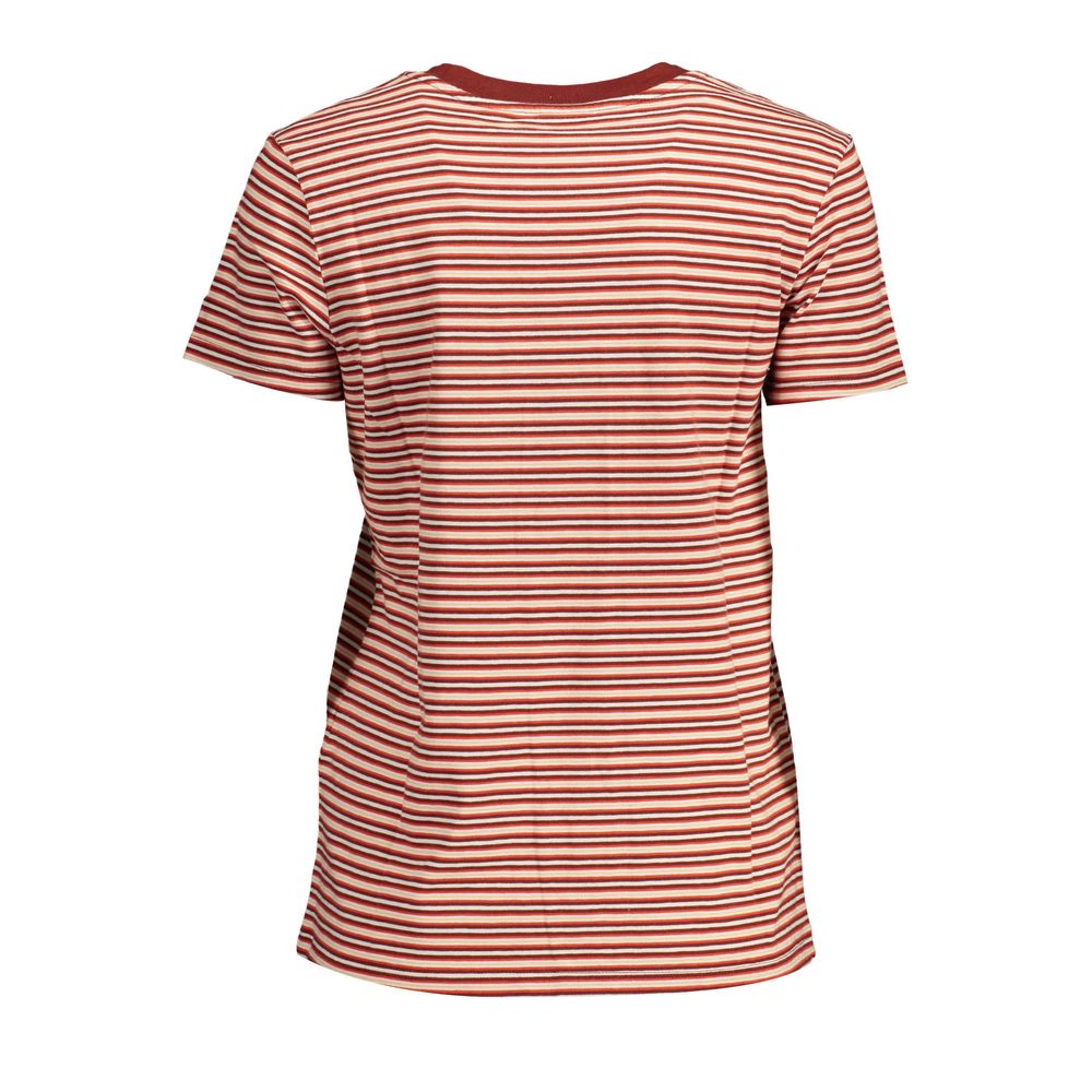 Levi's Red Cotton Women T-Shirt | Regal Royce