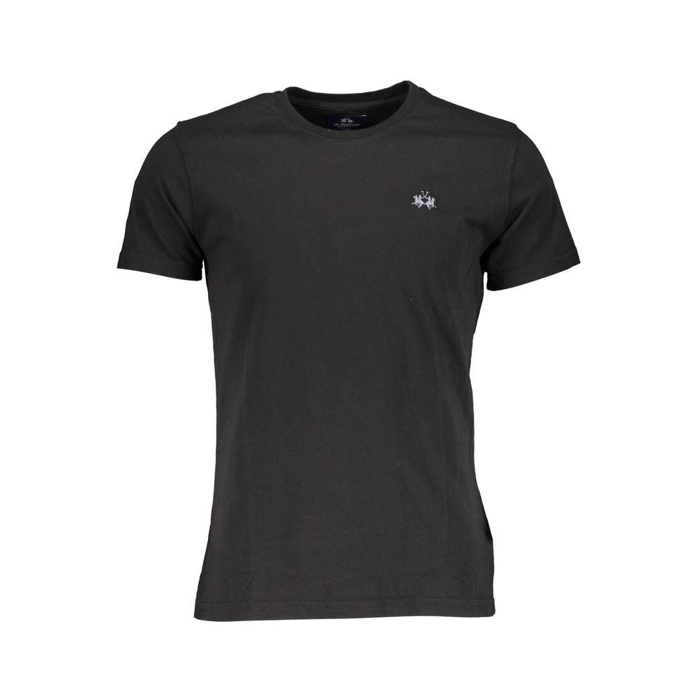 La Martina Black Cotton Men's T-Shirt | Regal Royce