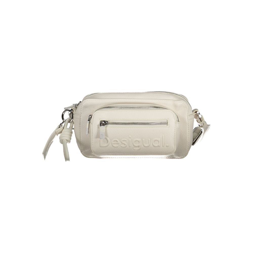 Desigual Bianco Poliuretano Women Handbag | Regal Royce