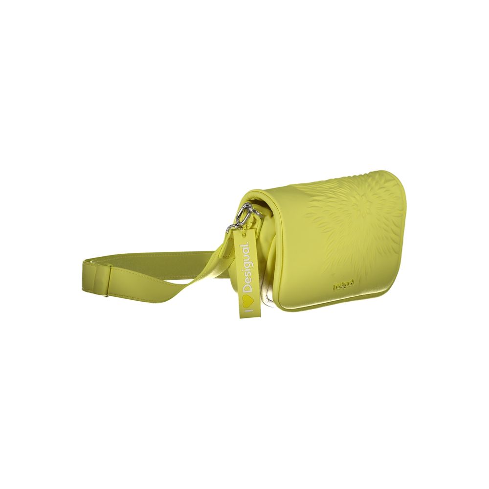 Desigual Giallo Polyurethane Women Handbag | Regal Royce