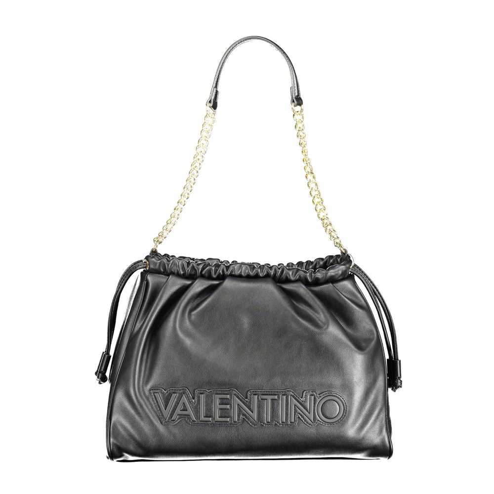 Mario Valentino Black Polyurethane Women Shoulder Bag | Regal Royce