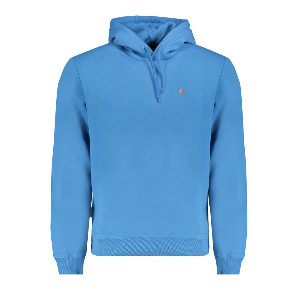 Napapijri Blue Cotton Men Sweatshirt | Regal Royce
