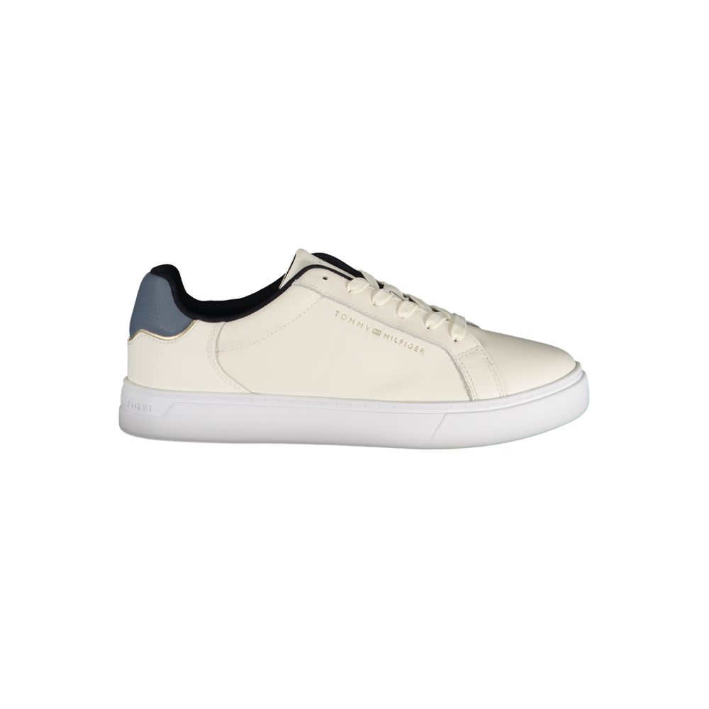 Tommy Hilfiger Beige Leather Women Sneaker | Regal Royce