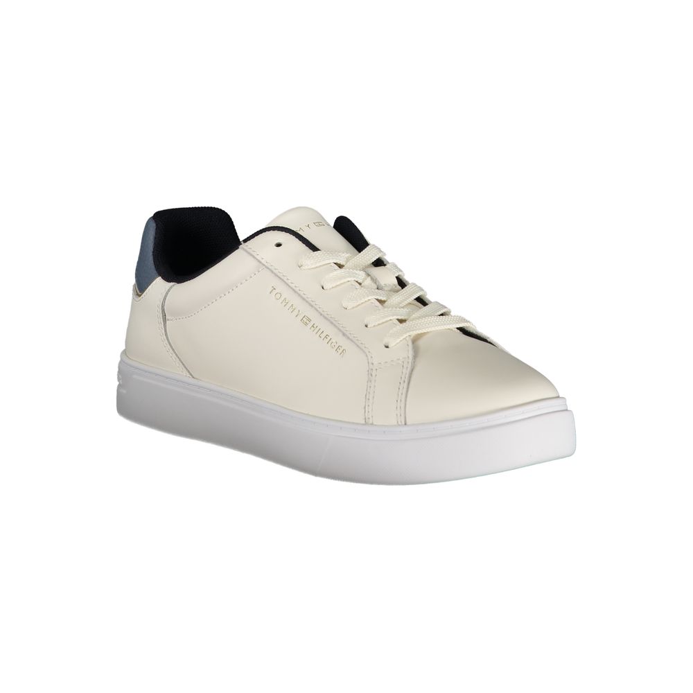 Tommy Hilfiger Beige Leather Women Sneaker | Regal Royce