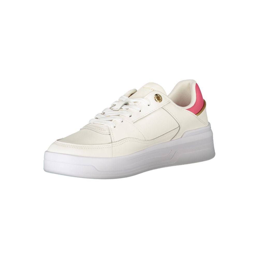 Tommy Hilfiger Bianco Polyurethane Women Sneaker | Regal Royce