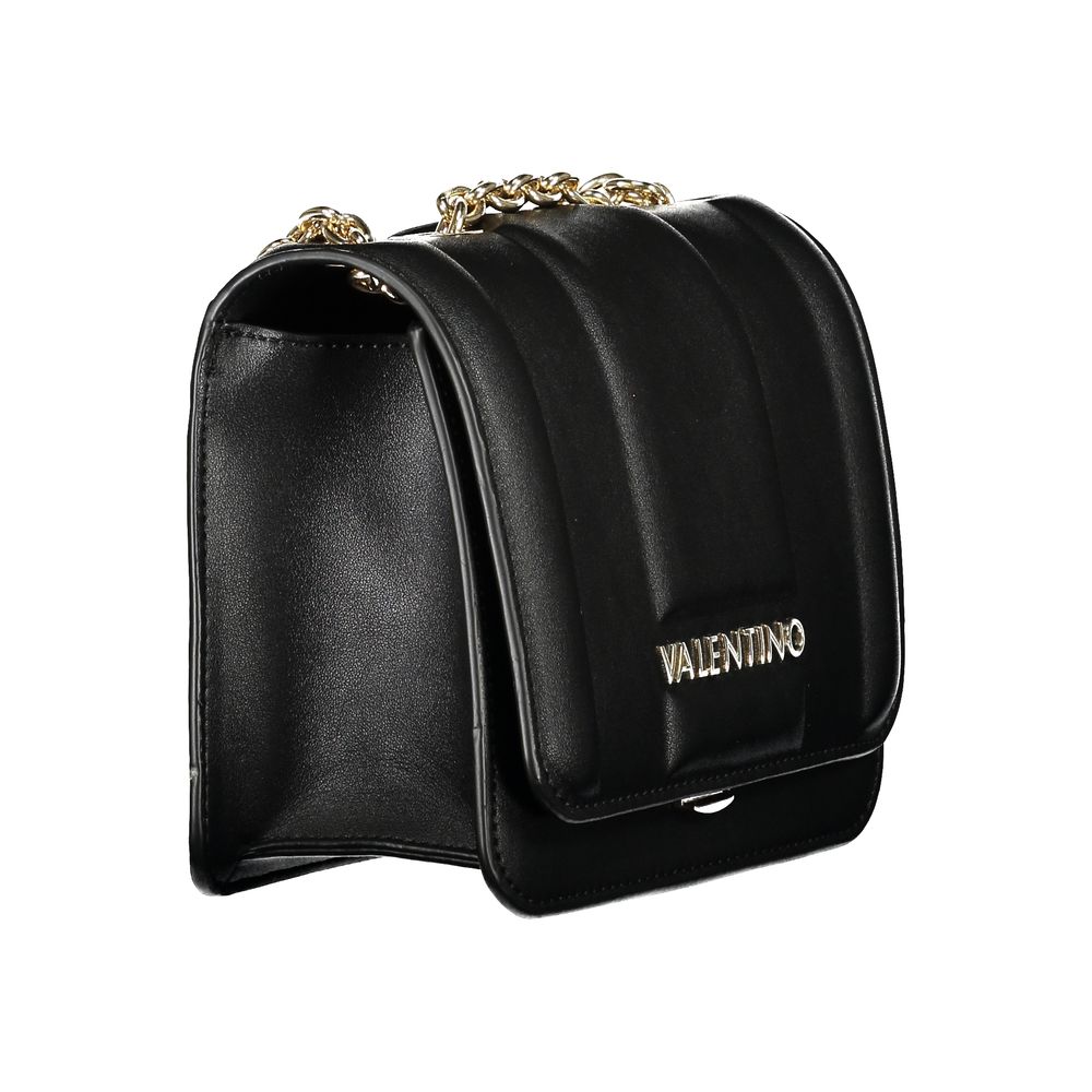 Mario Valentino Black Polyurethane Women's Bag | Regal Royce