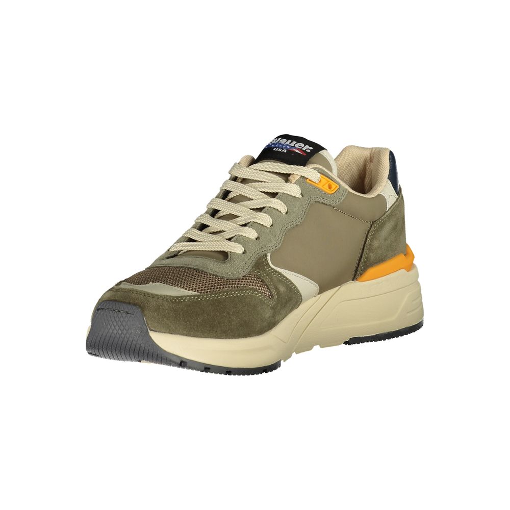 Blauer Verde Polyurethane Men Sneaker | Regal Royce