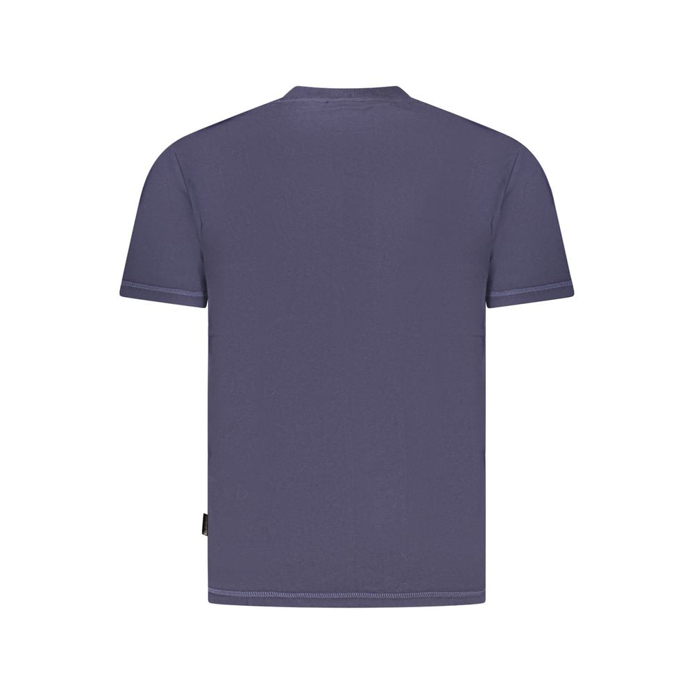 Napapijri Blu Cotton Men T-Shirt | Regal Royce